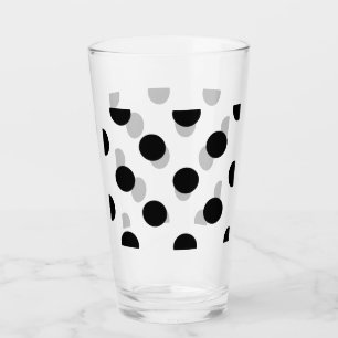 Schwarzweißpolka-Dot Glas