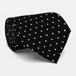 Schwarzweißpolka-Dot Krawatte