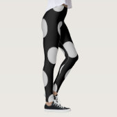 Schwarzweißpolka-Dot Leggings (Rechts)