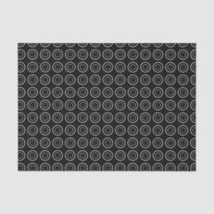 Schwarzweißpolka-Dot Seidenpapier