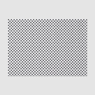 Schwarzweißpolka-Dot Seidenpapier