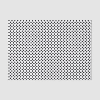 Schwarzweißpolka-Dot Seidenpapier