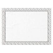 Schwarzweißpolka-Dot Tischdecke (Vorderseite (Horizontal))