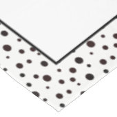 Schwarzweißpolka-Dot Tischdecke (Schrägansicht)