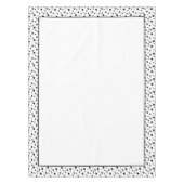 Schwarzweißpolka-Dot Tischdecke (Vorderseite)