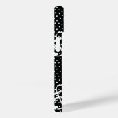 Schwarzweißpolka-Punkt-Musiknote Case-Mate iPhone Hülle (Rückseite / Rechts)