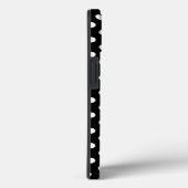 Schwarzweißpolka-Punkte Case-Mate iPhone Hülle (Rückseite / Rechts)