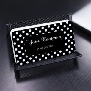 Schwarzweißpolka Visitenkarte