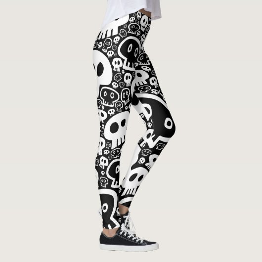 Schwarzweißpolster Leggings (Rechts)