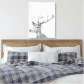 Schwarzweißportrait Leinwanddruck (Insitu (Schlafzimmer))