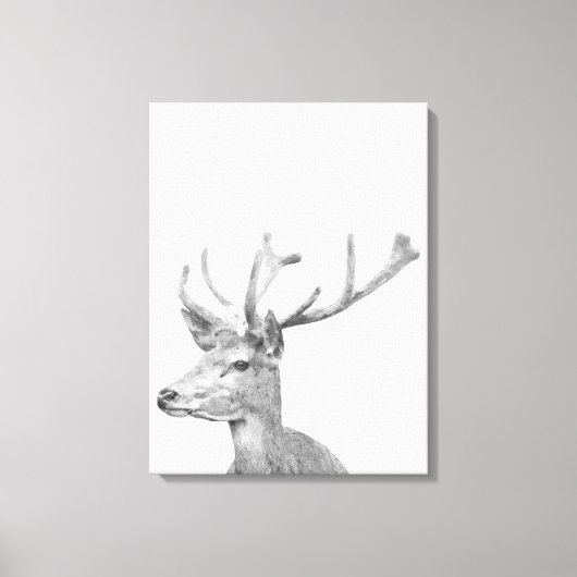 Schwarzweißportrait Leinwanddruck (Vorderseite)