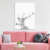 Schwarzweißportrait Leinwanddruck (Insitu (Wohnzimmer))