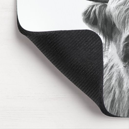 Schwarzweißportrait Mousepad (Ecke)