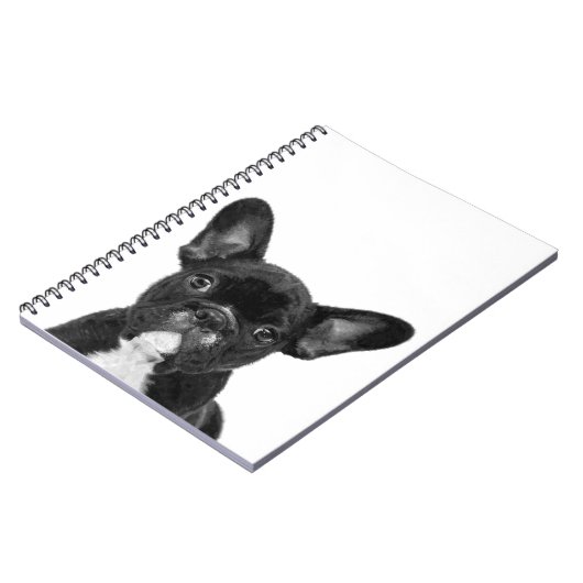 Schwarzweißportrait Notizblock (Linke Seite)