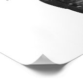 Schwarzweißportrait Poster (Ecke)