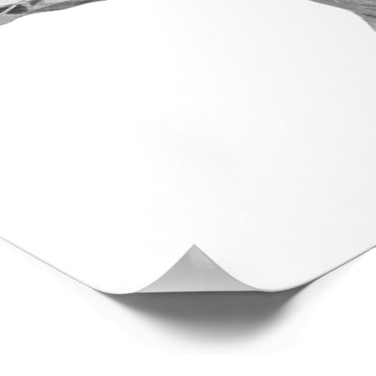 Schwarzweißportrait Poster (Ecke)