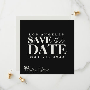 Schwarzweißquadrat Save The Date
