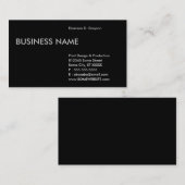 Schwarzweißrand Visitenkarte (Vorne/Hinten)