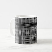 Schwarzweißraster Kaffeetasse (Vorderseite Links)