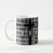 Schwarzweißraster Kaffeetasse (Links)