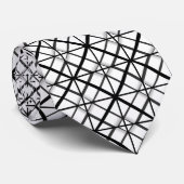 Schwarzweißraster Krawatte (Gerollt)