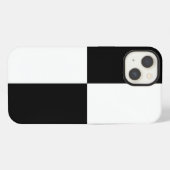 Schwarzweißrechtecke iPhone Hülle (Rückseite (Horizontal))