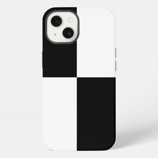 Schwarzweißrechtecke iPhone Hülle (Rückseite)