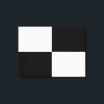 Schwarzweißrechtecke Leinwanddruck<br><div class="desc">Ein fett kariertes Muster aus zwei schwarzen und zwei weißen Rechtecken bildet dieses saubere digitale Design. Wenn Sie dem Design ein Monogramm oder Bild hinzufügen möchten,  klicken Sie auf die Schaltfläche "Anpassen!". Digitales Bild. Copyright © 2011 Claire E. Skinner. Alle Rechte vorbehalten.</div>