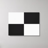 Schwarzweißrechtecke Leinwanddruck (Vorderseite)