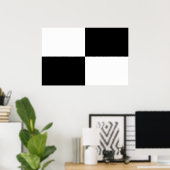 Schwarzweißrechtecke Poster (Heimbüro)