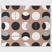 Schwarzweißringe - nahtloses Muster Geschenkpapier (Flach)