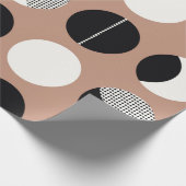 Schwarzweißringe - nahtloses Muster Geschenkpapier (Ecke)