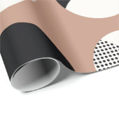 Schwarzweißringe - nahtloses Muster Geschenkpapier (Rolleneckpunkt)