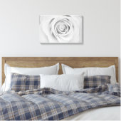 Schwarzweißrosa Blume Canvas Leinwanddruck (Insitu (Schlafzimmer))