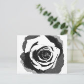 Schwarzweißrosa Postkarte (Stehend Vorderseite)