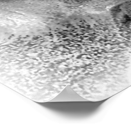 Schwarzweißsanta Poster (Ecke)