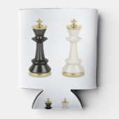 Schwarzweißschachkönige Dosenkühler (Vorderseite)
