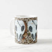 Schwarzweißschädel Kaffeetasse (Vorderseite Links)