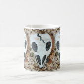 Schwarzweißschädel Kaffeetasse (Mittel)