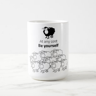 Schwarzweißschaf Kaffeetasse