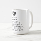 Schwarzweißschaf Kaffeetasse (VorderseiteRechts)