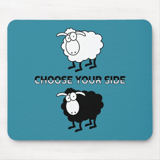 Schwarzweißschaf Mousepad (Vorne)
