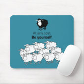 Schwarzweißschaf Mousepad (Mit Mouse)