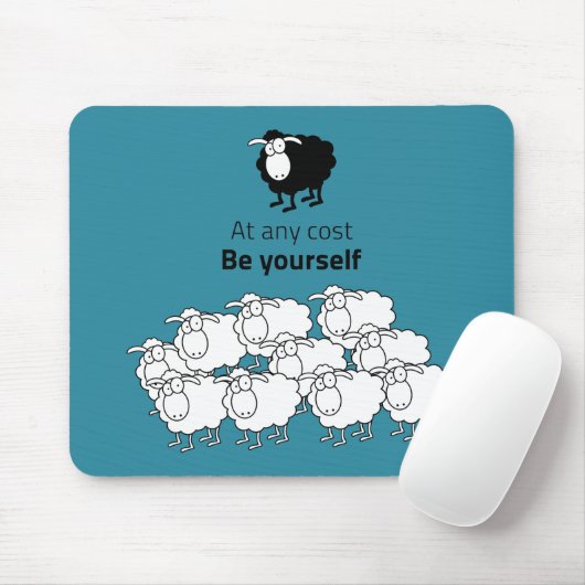 Schwarzweißschaf Mousepad (Mit Mouse)