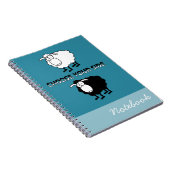 Schwarzweißschaf Notizblock (Rechte Seite)