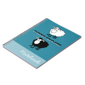 Schwarzweißschaf Notizblock (Linke Seite)