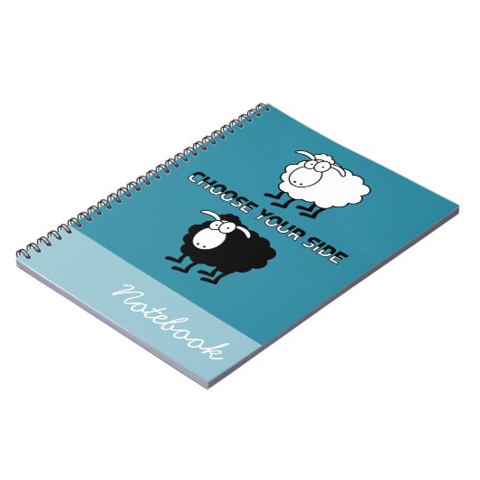 Schwarzweißschaf Notizblock (Linke Seite)