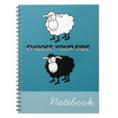 Schwarzweißschaf Notizblock (Vorderseite)