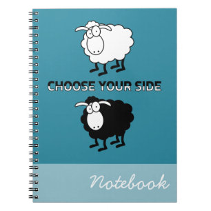 Schwarzweißschaf Notizblock