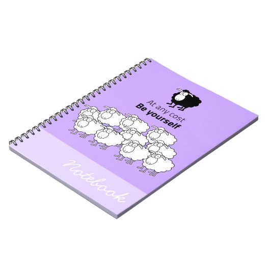 Schwarzweißschaf Notizblock (Linke Seite)